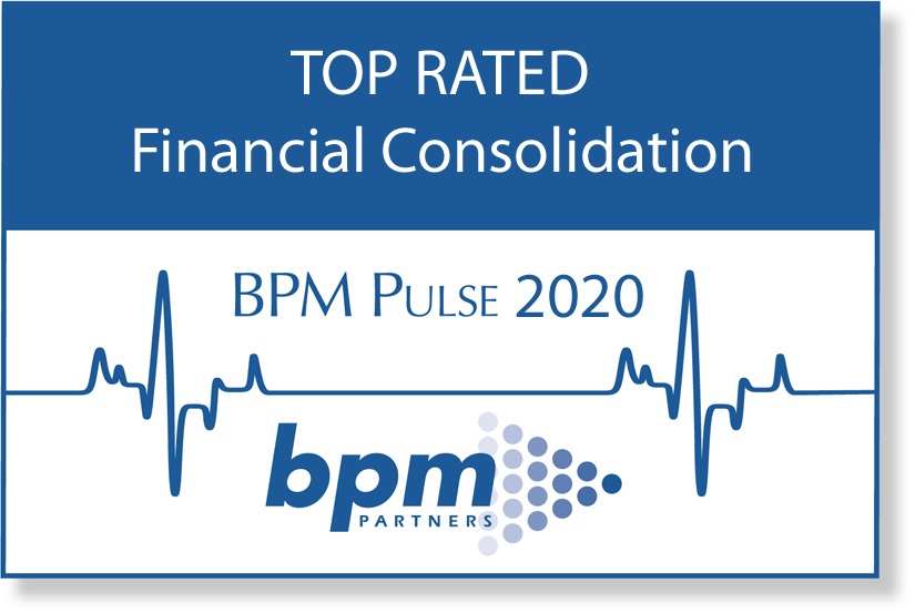 deFacto Planning 2020 BPM Partners Annual Survey Top Rated | deFacto Planning Top Rated for Financial Consolidation