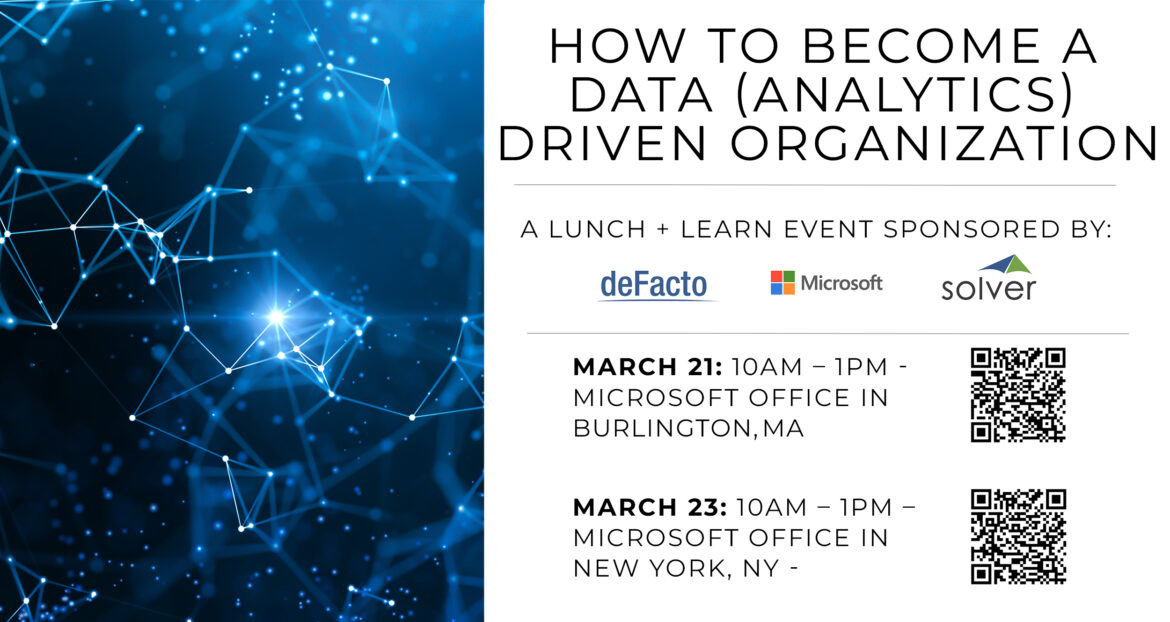 deFacto Global - How To Become A Data Analytics Driven Organization - Lunch and Learn Microsoft Power BI