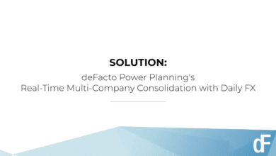 deFacto Power Planning Video - Solution: Real-Time Multi-Company Consolidation with Daily FX